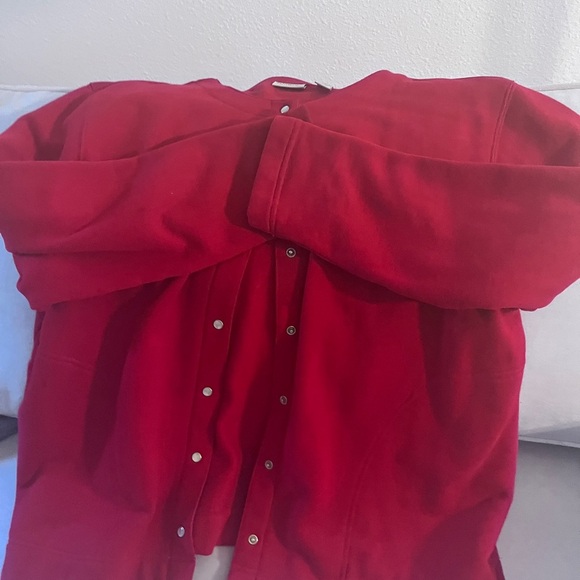 Classic Elements Red Button-Up Cardigan - Size 16-18W - Picture 5 of 11